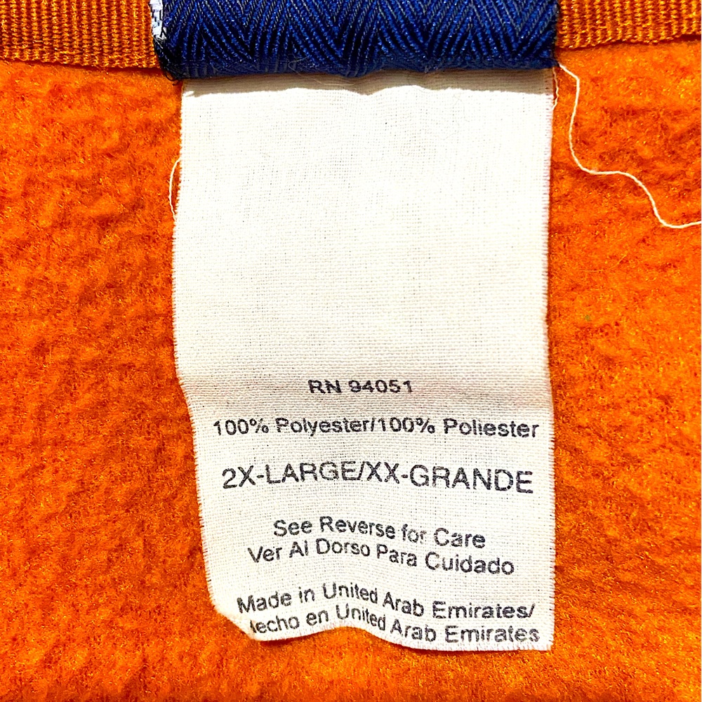 Vintage Texas Longhorns Fleece Quarter Zip Jacket AS Sports UT Orange Men’s XXL - Picture 5 of 6